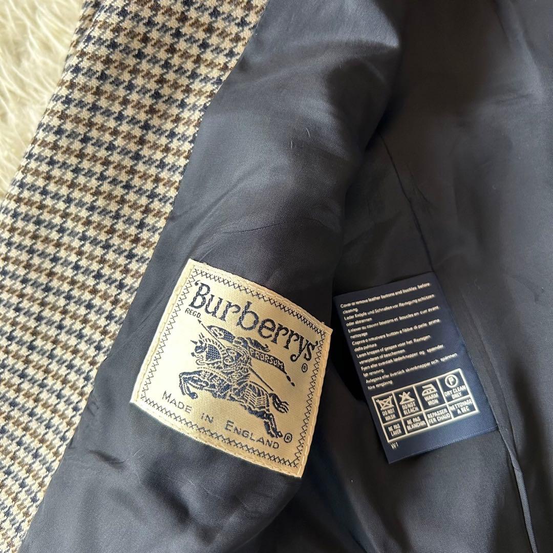 バーバリーズ　千鳥格子テーラードジャケット