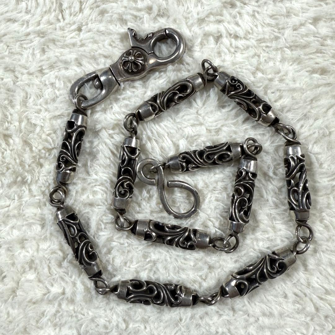 ローラーウォレットチェーン アラベスク シルバー925 11リンク