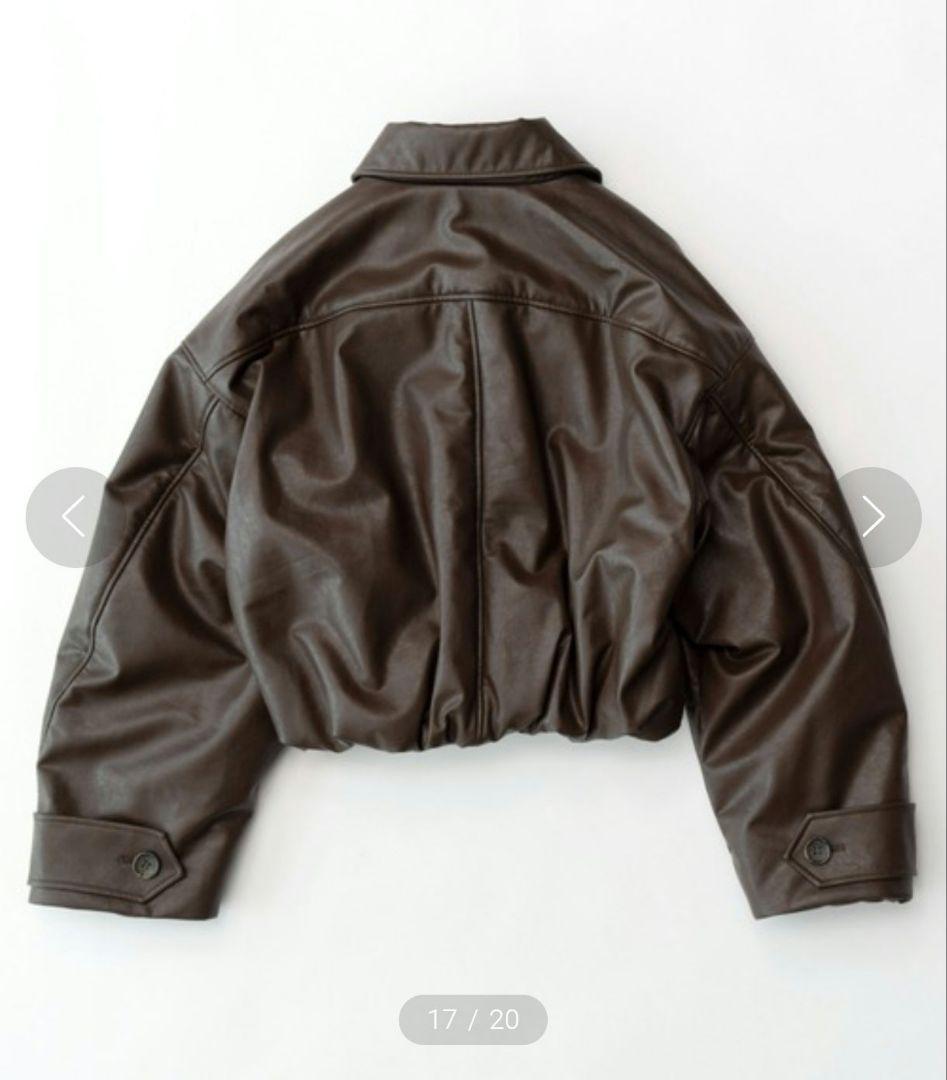 MAISON SPECIAL ヴィーガンレザーバルーンブルゾン レザーブルゾン