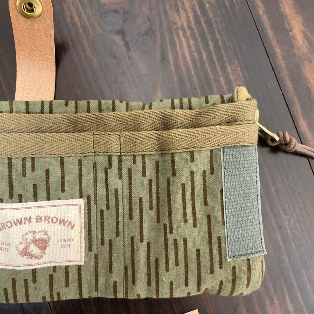 [ブラウンブラウン×ゴーアウト]リメイク ミニウォレット ショルダー