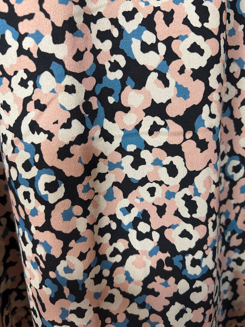 アナイANAYIフラワーレオパードプリントワンピース36 ロングワンピース