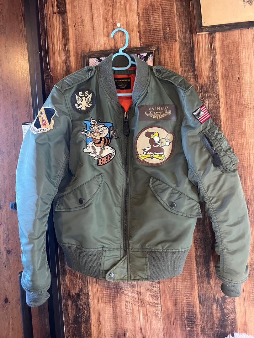 AVIREX L-2Bフライトジャケット オリーブグリーン