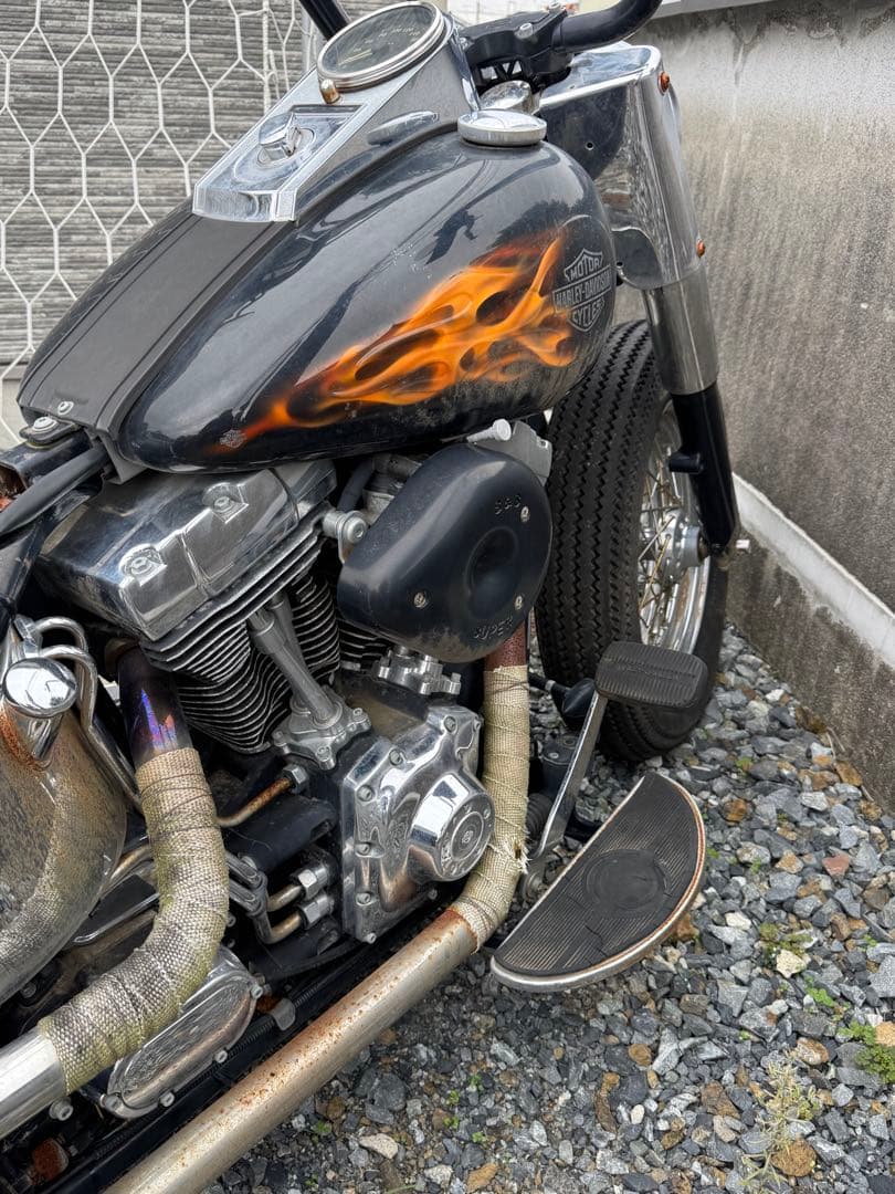 ハーレー　ソフテイル　ツインカム　書類無し　パーツ　部品取り　キャブ　車両ごと