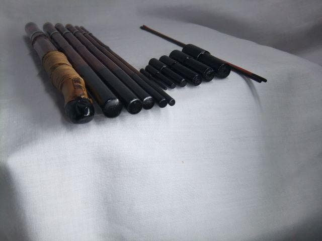 和竿　根付き古竹矢竹　タナゴ竿　118