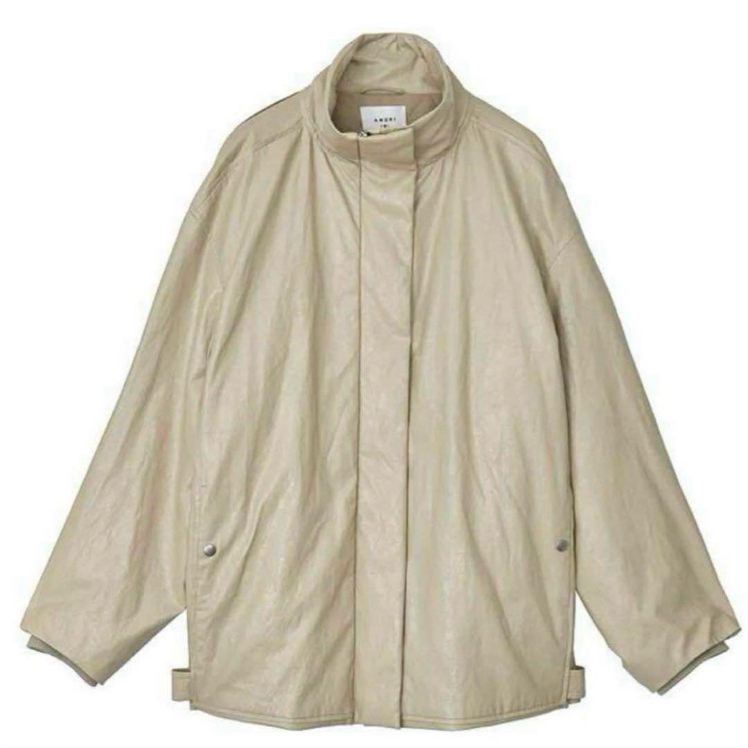 ジャケット・アウター AMERI PASTINGLIKESYNTHETICLEATHERJACKET