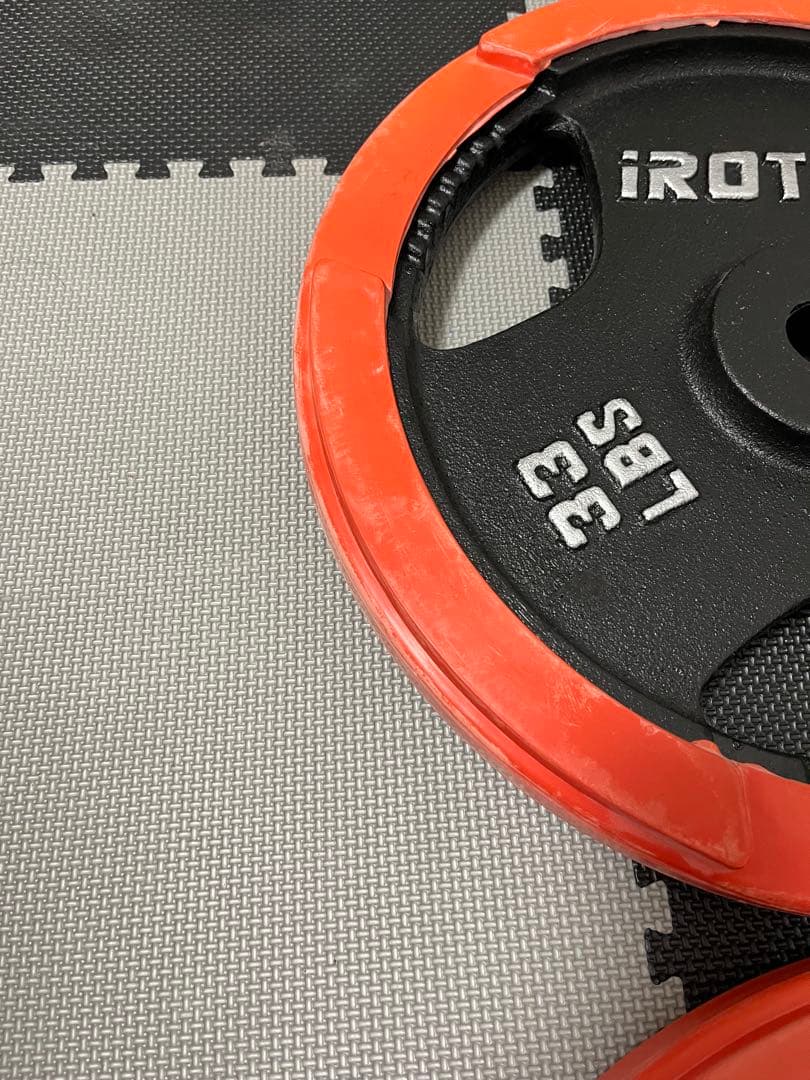 引取限定‼️IROTECバーベルプレート15kg×2❗️10kg×2❗️合計50kg‼️