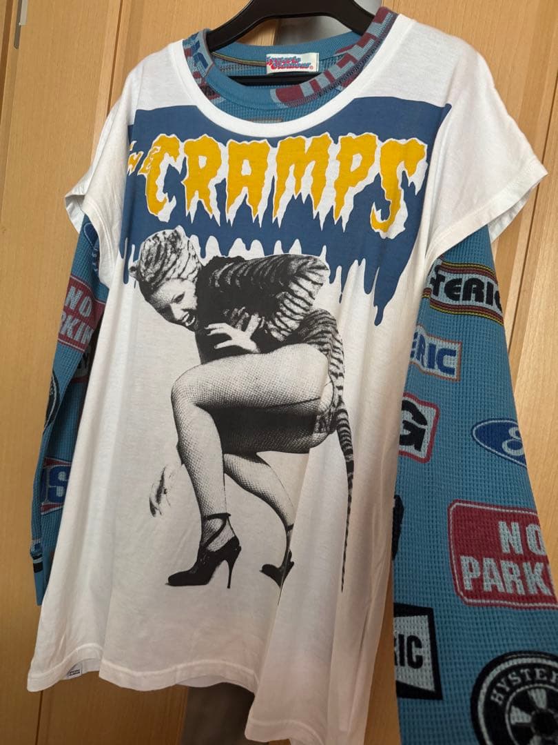 ヒステリックグラマーサーマル柄ロンT