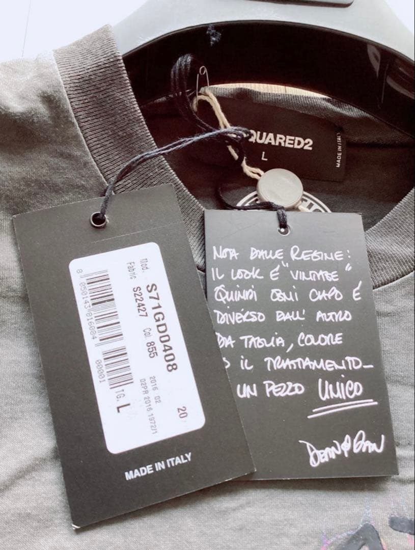 デットストック品【DSQUARED2】S71GD0408　美少女　Tシャツ　L