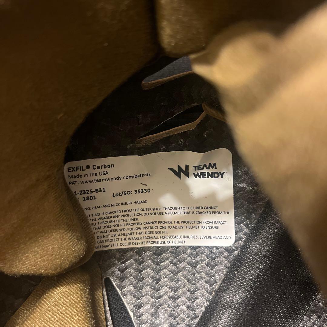 チームウェンディ　カーボンヘルメット　コヨーテ　size2 L/XL おまけ多数