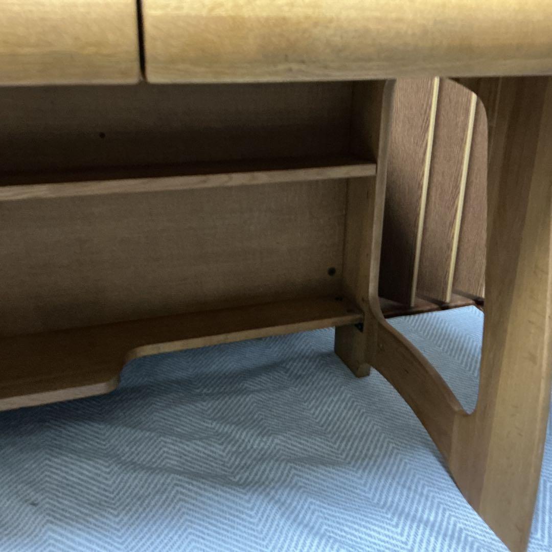 木製シンプルデスク 学習机　引き出し付き