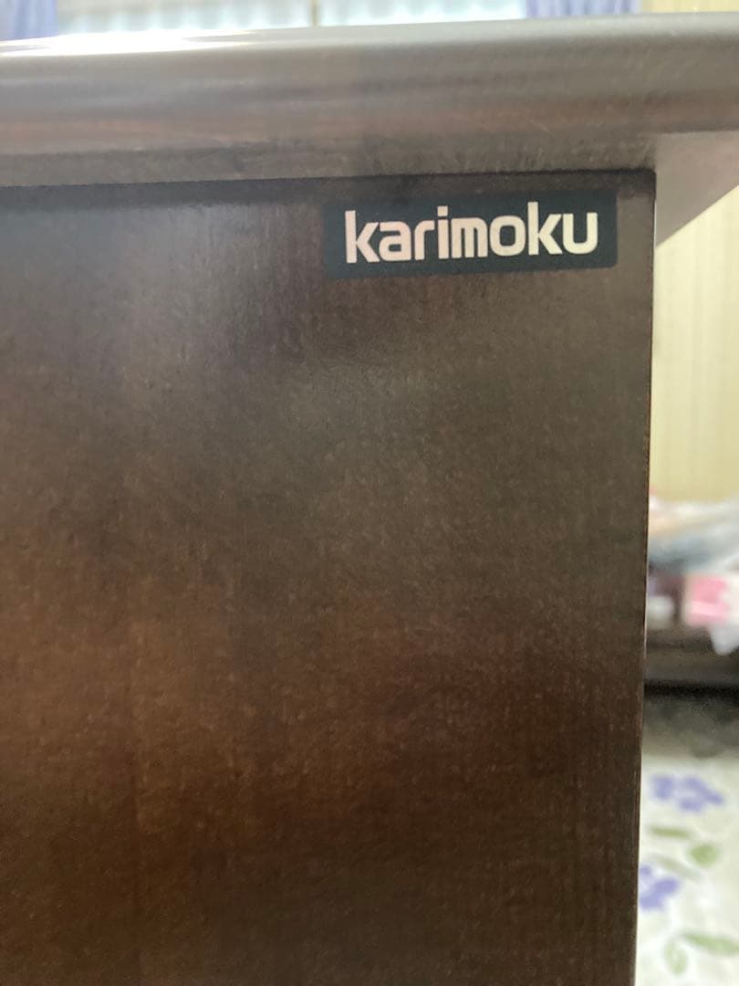 【良品】カリモク社製高級電話台 引き出し付き