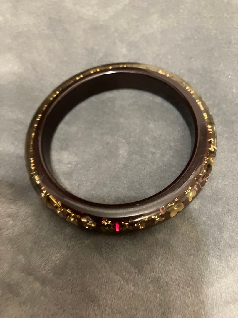 ルイヴィトン　アンクルージョン　ブラスレ　　 ブラウン　バングル