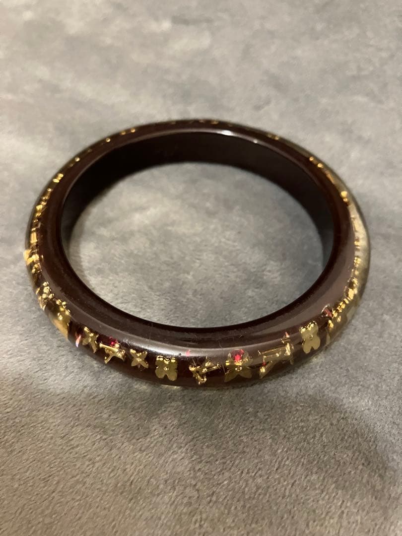 ルイヴィトン　アンクルージョン　ブラスレ　　 ブラウン　バングル