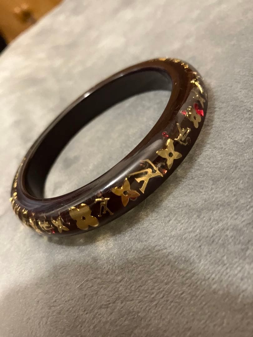 ルイヴィトン　アンクルージョン　ブラスレ　　 ブラウン　バングル