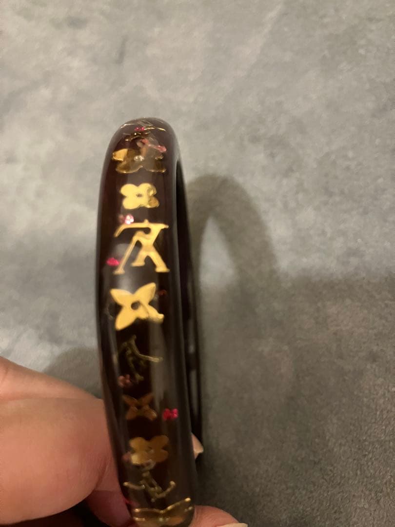 ルイヴィトン　アンクルージョン　ブラスレ　　 ブラウン　バングル