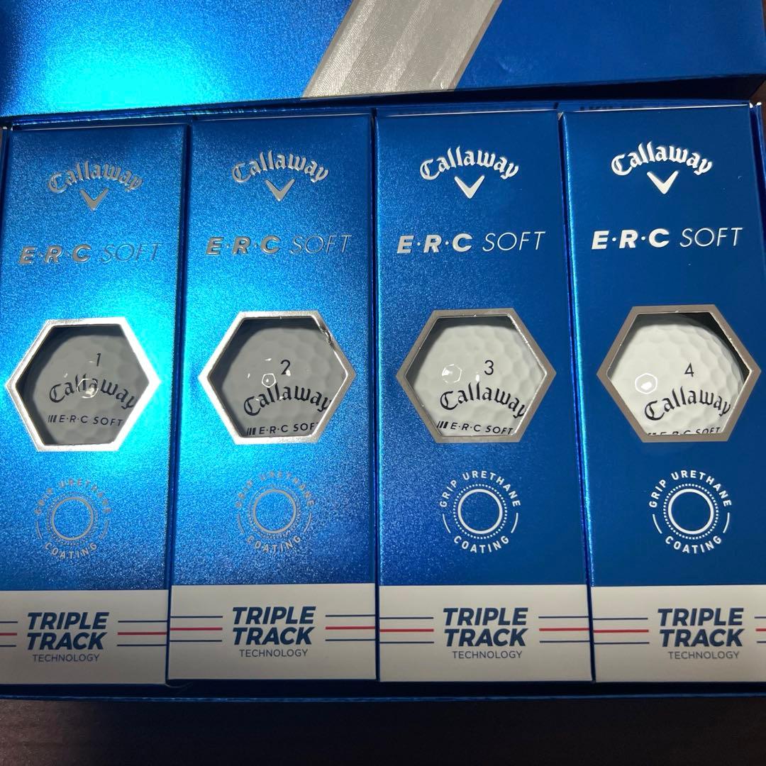 【新品未使用】 5ダース キャロウェイ ERC SOFT ゴルフボール白