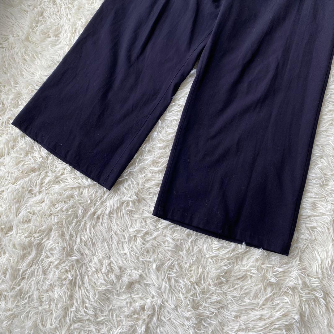 y's ウールギャバ サルエルパンツ ワイドパンツ ネイビー サイズ1