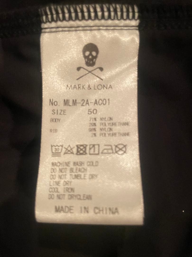 マークアンドロナ ゴルフウェア 黒 サイズ50 美品　メンズ　ウェア　ゴルフ
