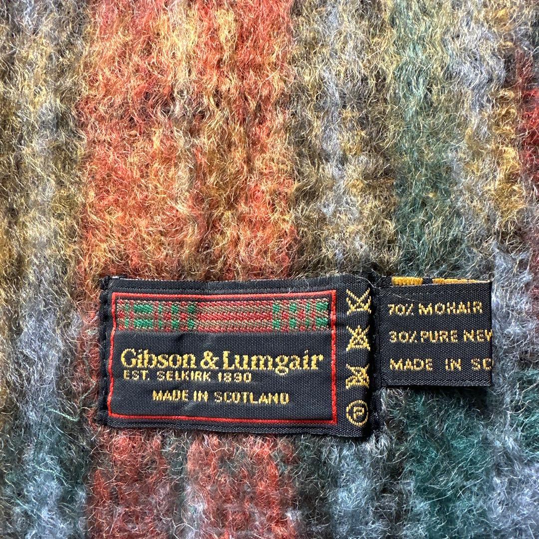 Gibson & Lumgairモヘアマフラースコットランド製