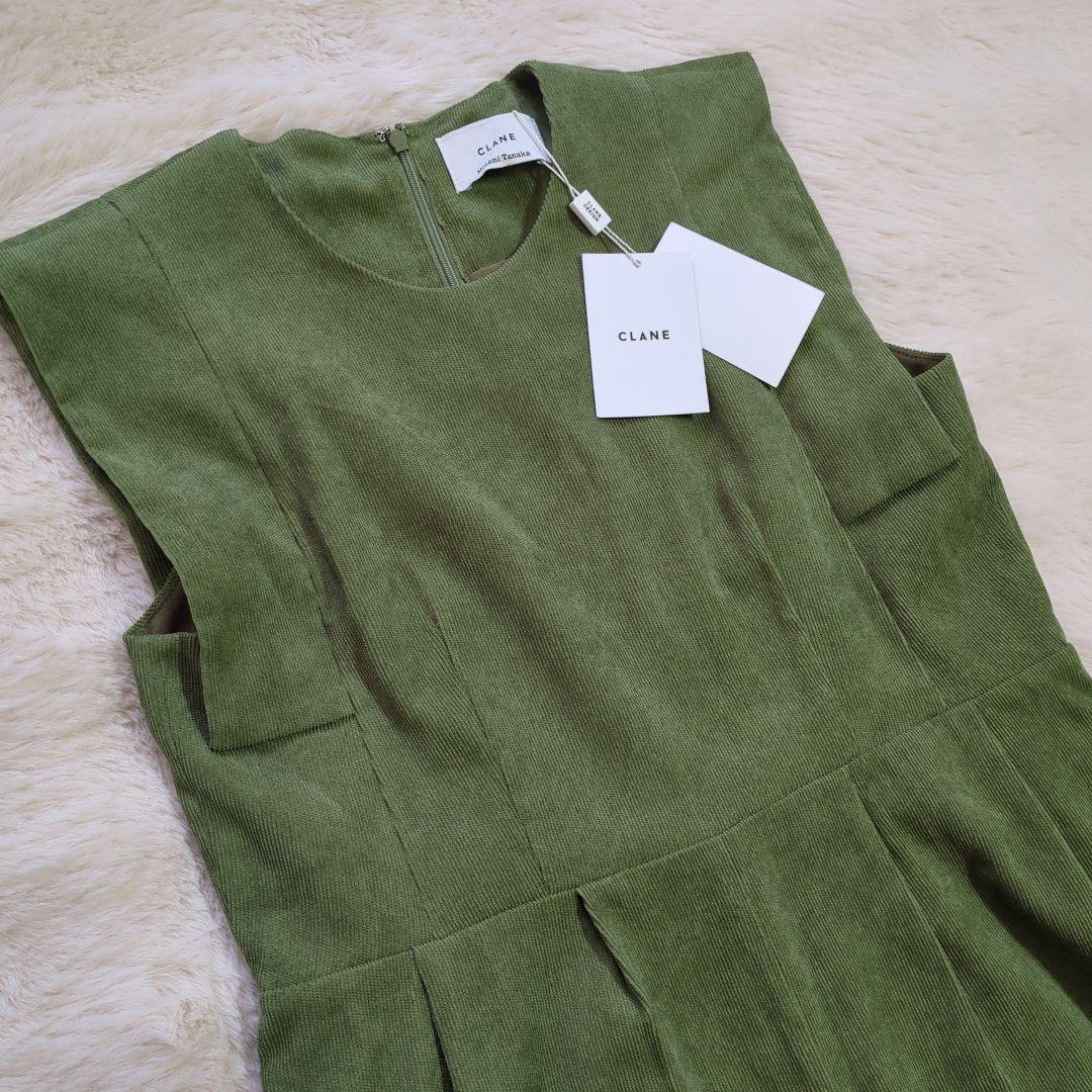 【CLANE クラネ】未使用タグ付　田中みな実　オールインワン　モスグリーン　2