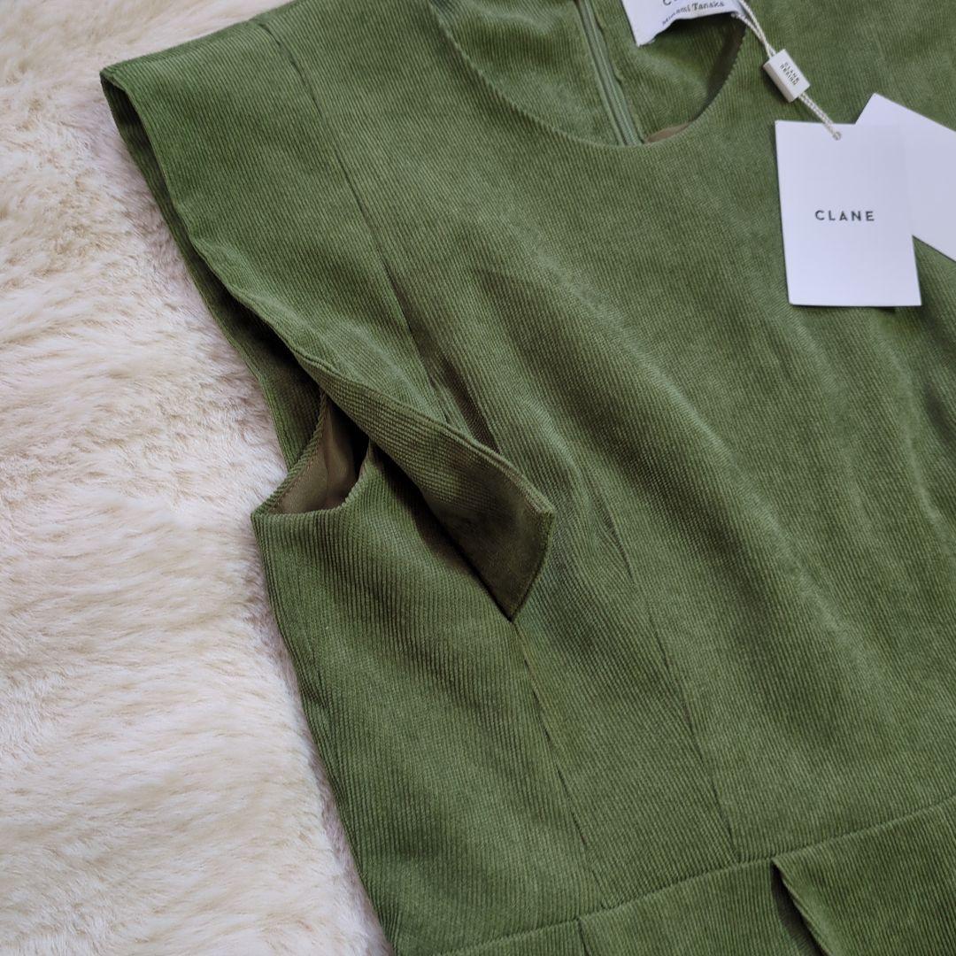 【CLANE クラネ】未使用タグ付　田中みな実　オールインワン　モスグリーン　2
