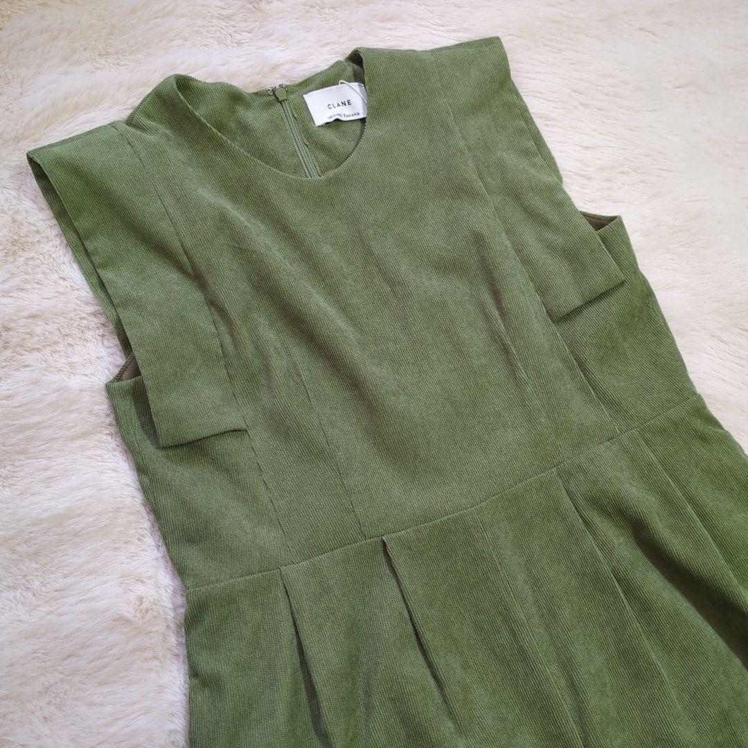 【CLANE クラネ】未使用タグ付　田中みな実　オールインワン　モスグリーン　2