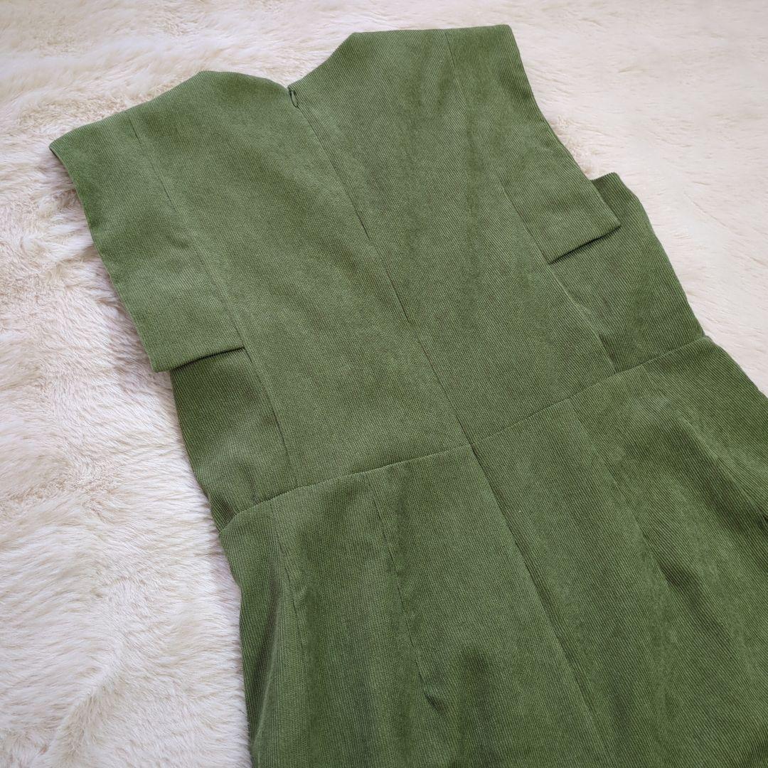 【CLANE クラネ】未使用タグ付　田中みな実　オールインワン　モスグリーン　2