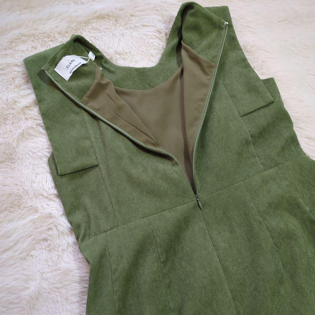 【CLANE クラネ】未使用タグ付　田中みな実　オールインワン　モスグリーン　2
