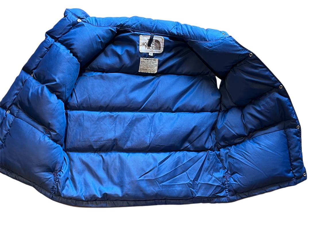 茶タグTHE NORTH FACE ノースフェイス　70s 80s ダウンベスト