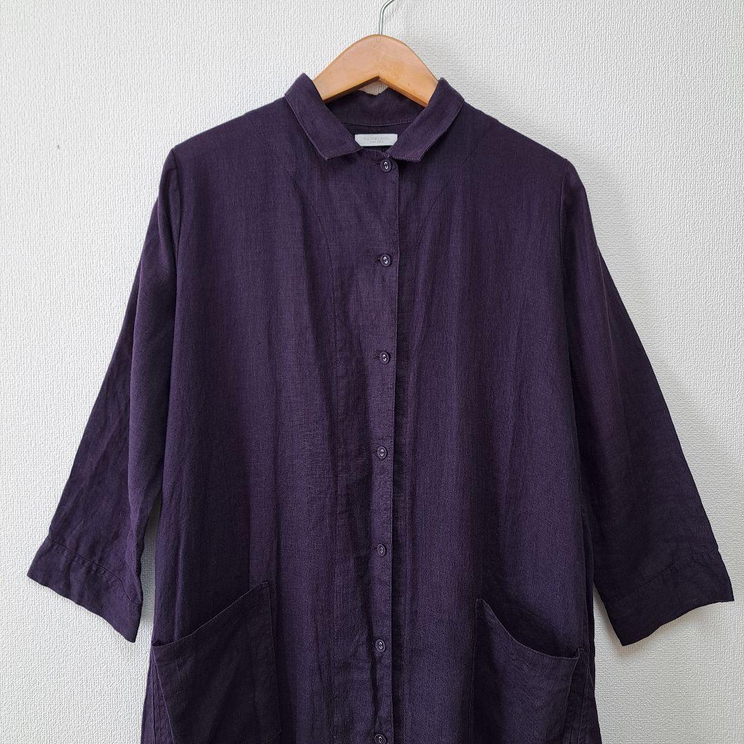 美品 fog linen work フォグリネンワーク リネンワンピース 麻