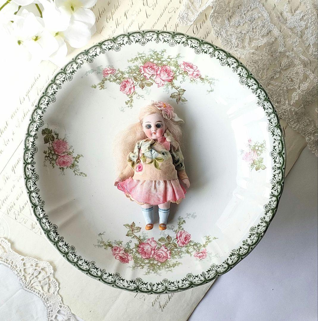 希少　美品　サンタマン　鈴蘭　薔薇　コンポティエ　フランスアンティーク