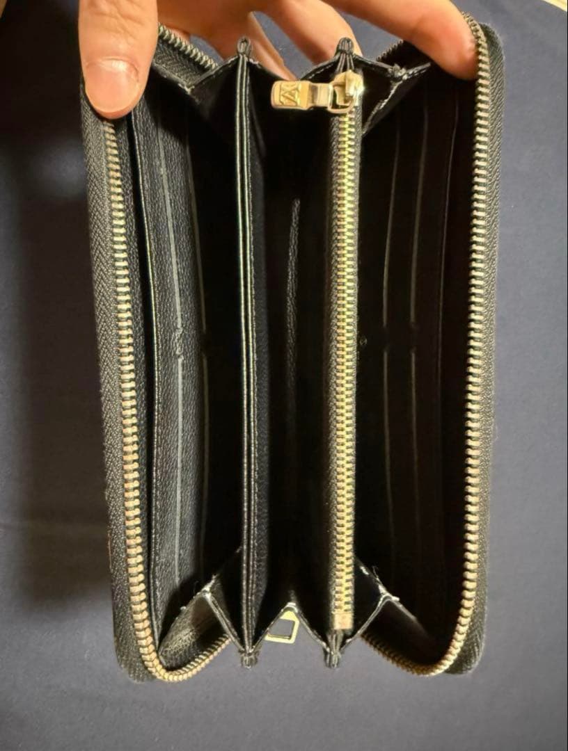 Louis Vuitton ブラック長財布と小銭入れセット