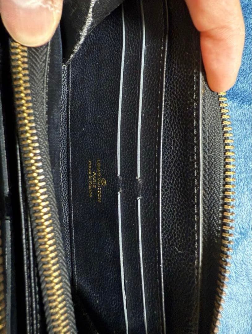 Louis Vuitton ブラック長財布と小銭入れセット