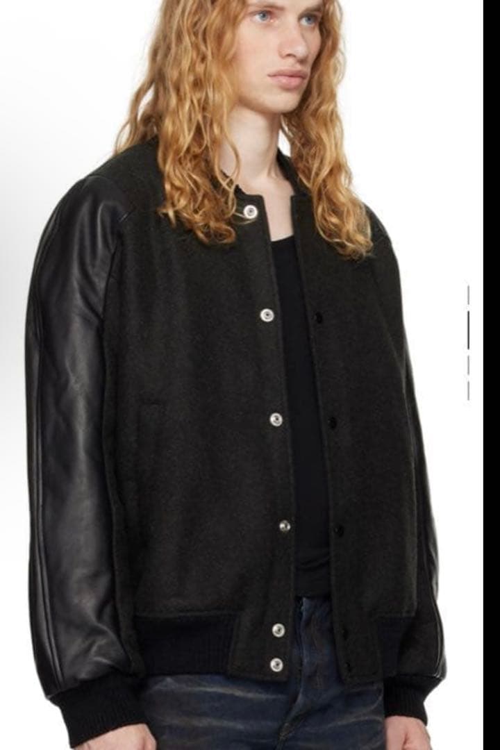 acne studious ウール&レザーボンバージャケット【新品】