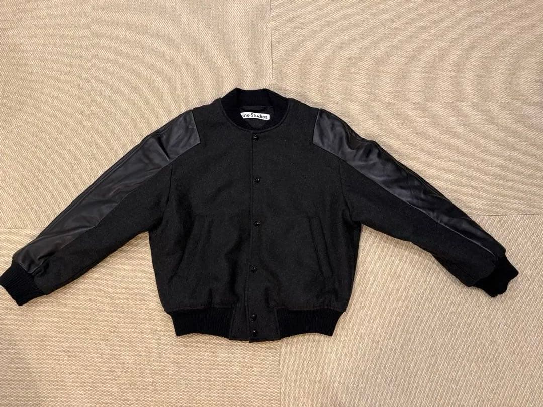 acne studious ウール&レザーボンバージャケット【新品】