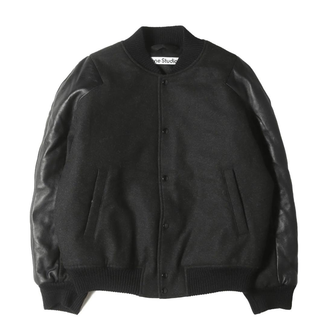 acne studious ウール&レザーボンバージャケット【新品】