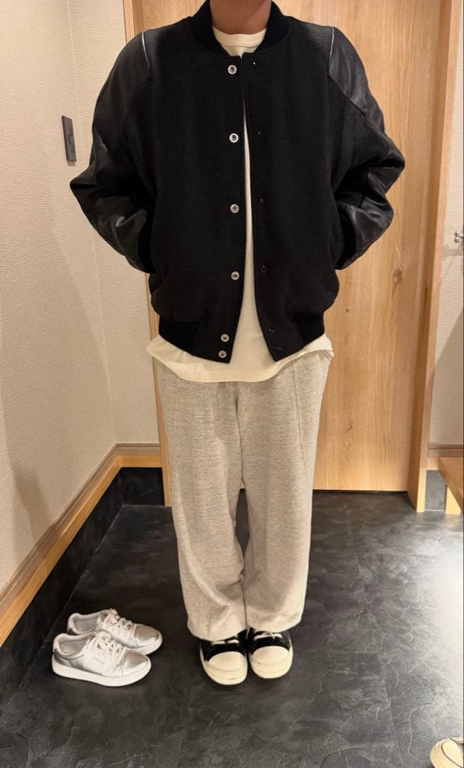 acne studious ウール&レザーボンバージャケット【新品】