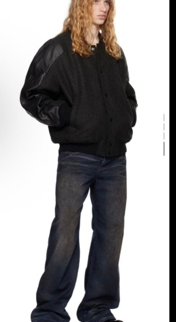 acne studious ウール&レザーボンバージャケット【新品】