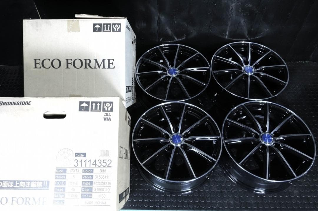 新品 トヨタ純正ナット対応 17×7J +45 PCD114.3 エコフォルム
