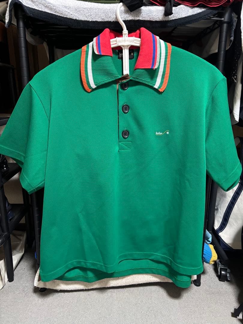 kolor ドッキング Pe鹿の子ポロシャツポロシャツ22SCM-T03202