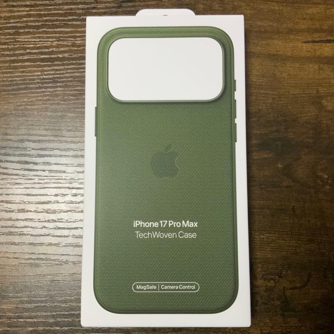 iPhone17 promax用純正テックウーブンケース