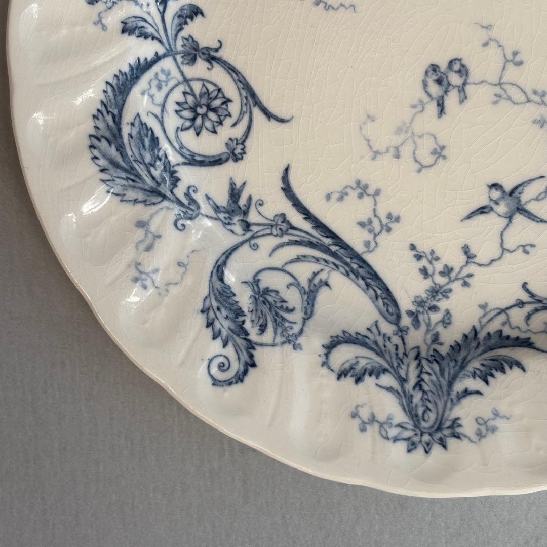 美品 フランスアンティーク ジアンRinceaux ディナープレートB