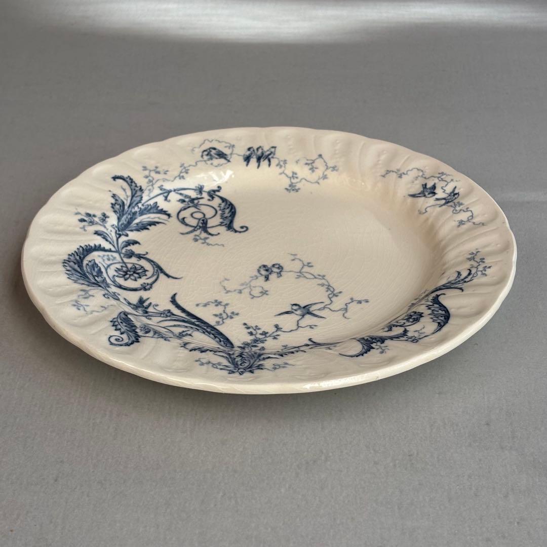 美品 フランスアンティーク ジアンRinceaux ディナープレートB