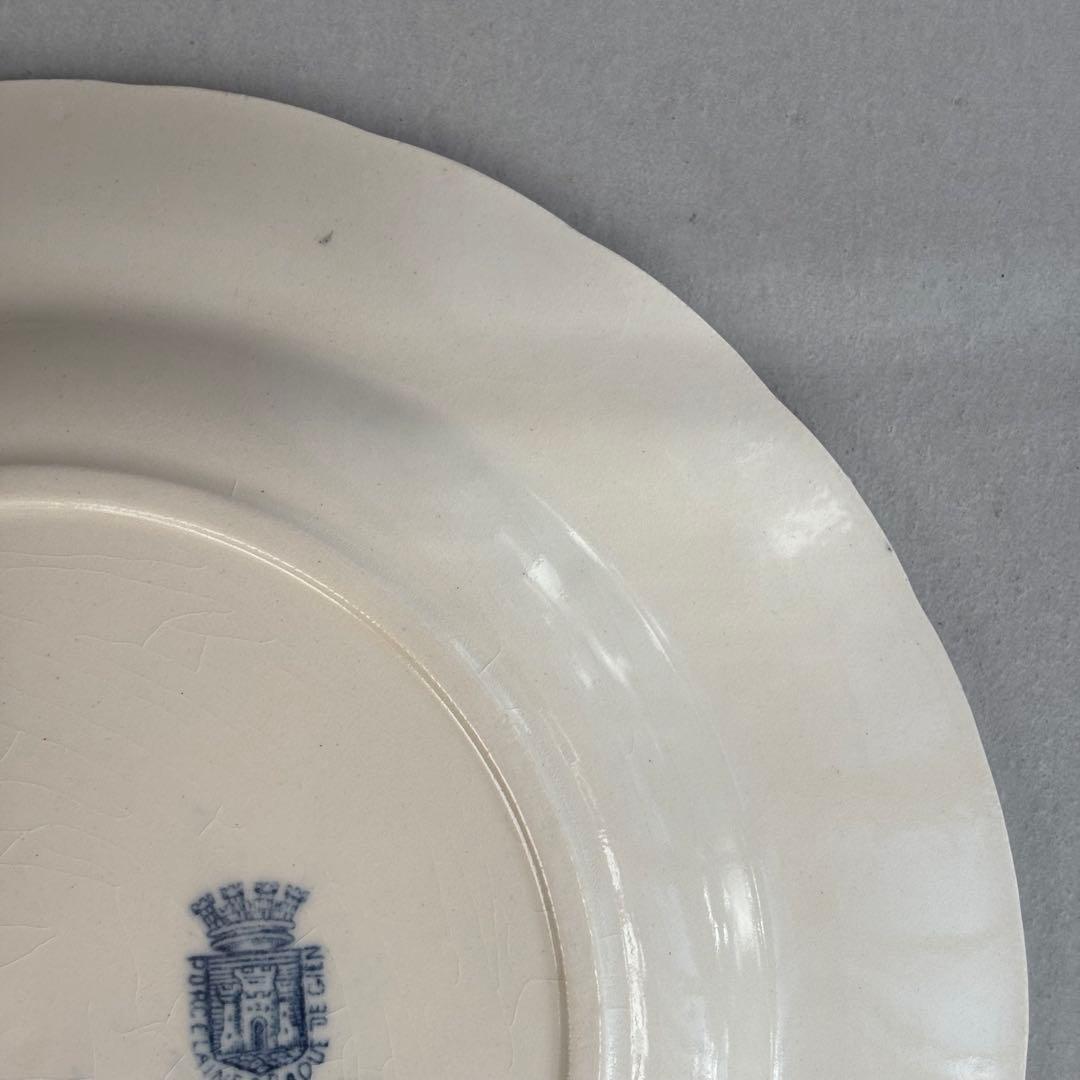 美品 フランスアンティーク ジアンRinceaux ディナープレートB