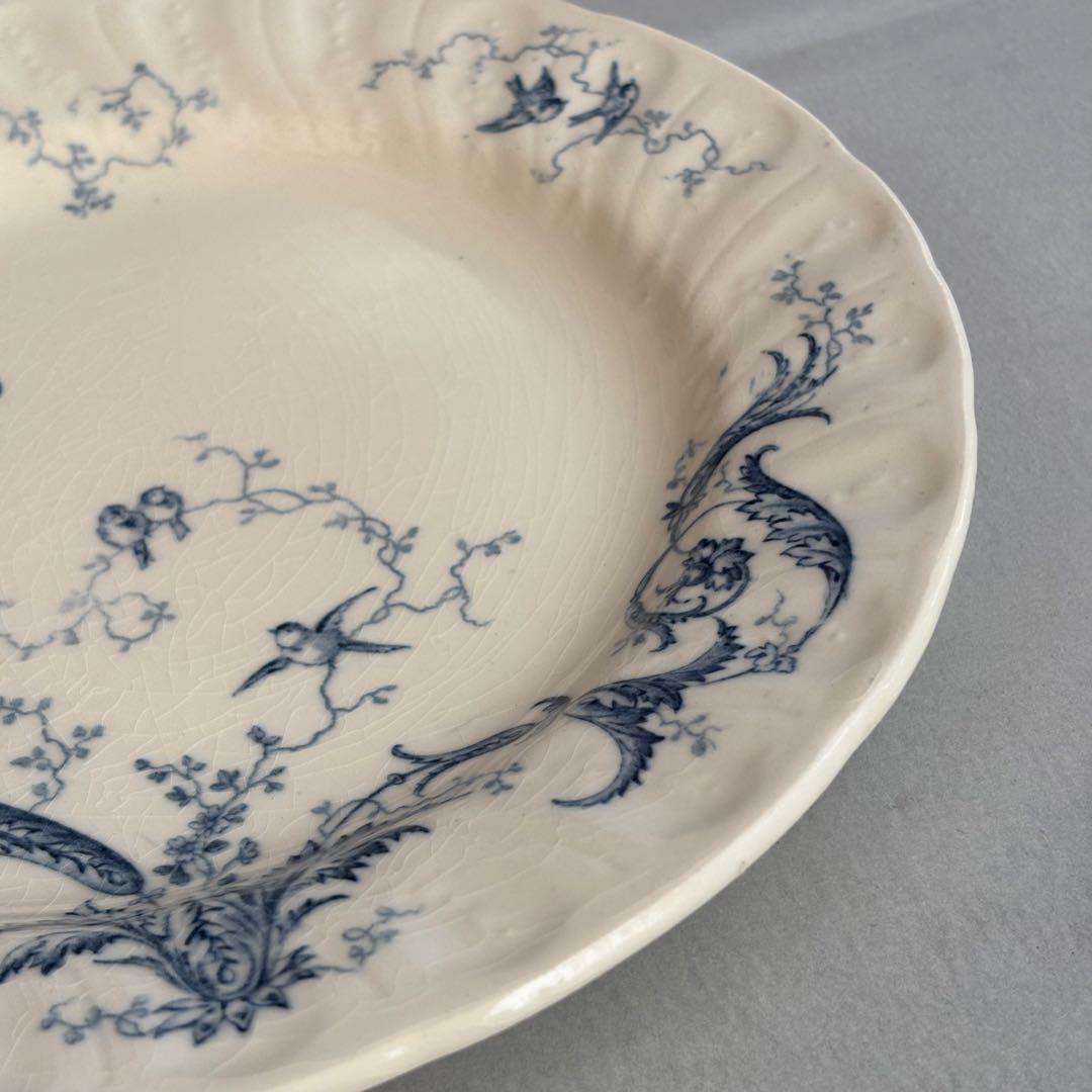 美品 フランスアンティーク ジアンRinceaux ディナープレートB