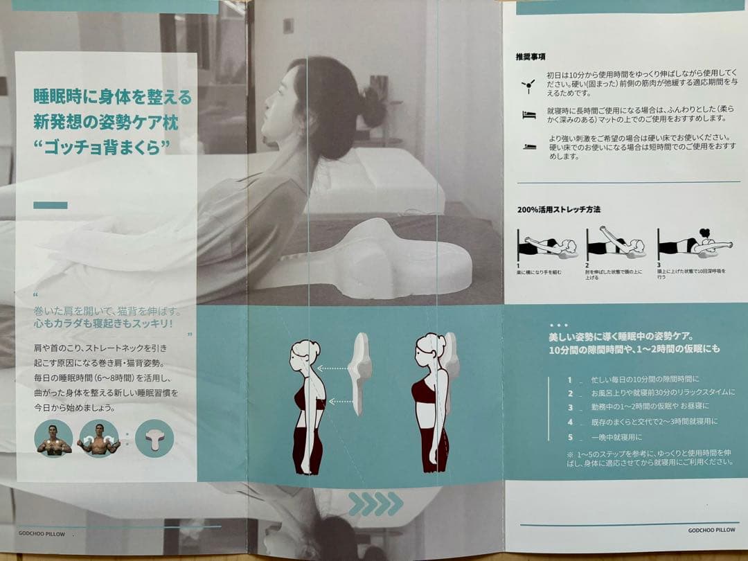 韓国 ゴッチョ　背まくら 【整体まくら】