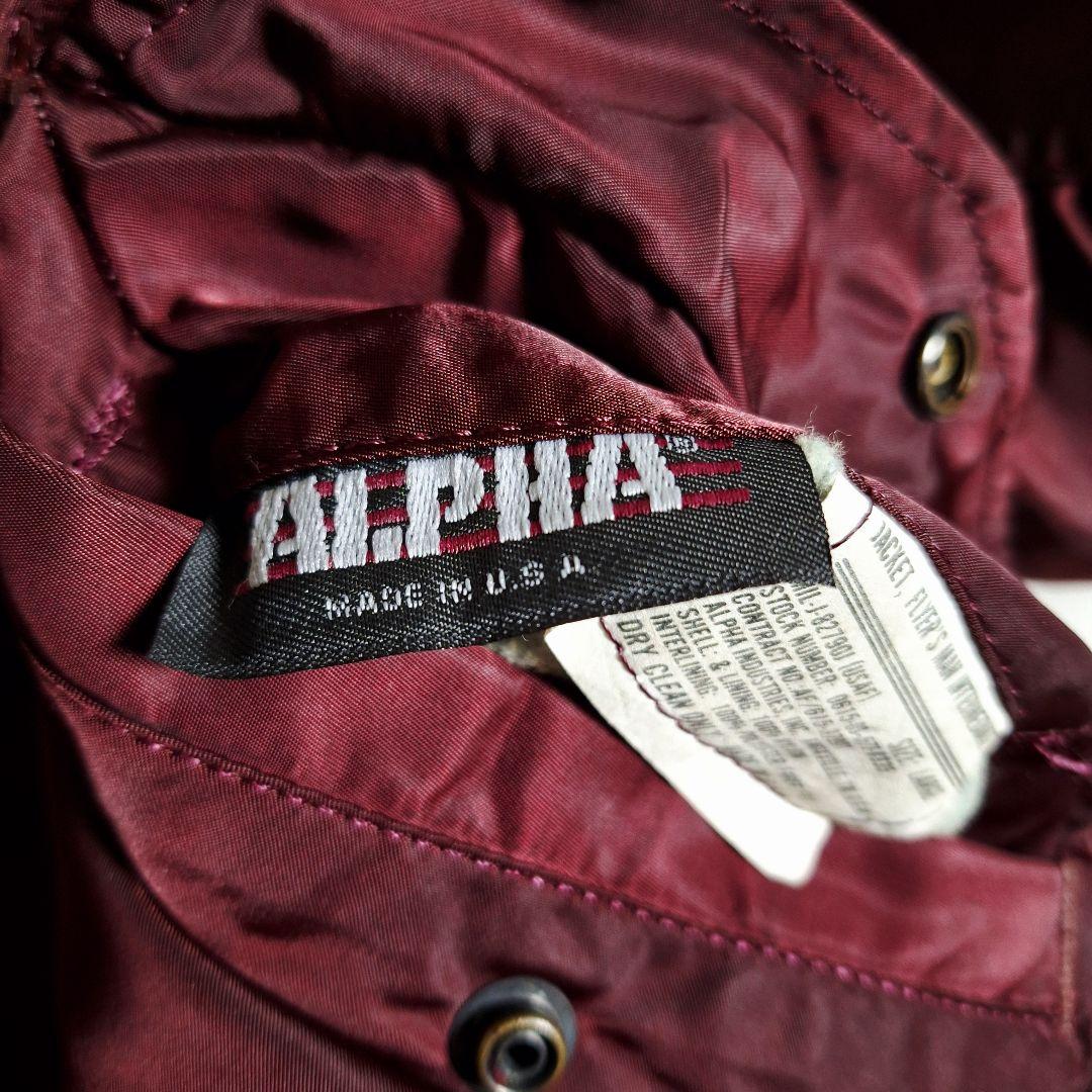 アルファ MA-1 フライトジャケット 1988～1992年 旧タグ USA製