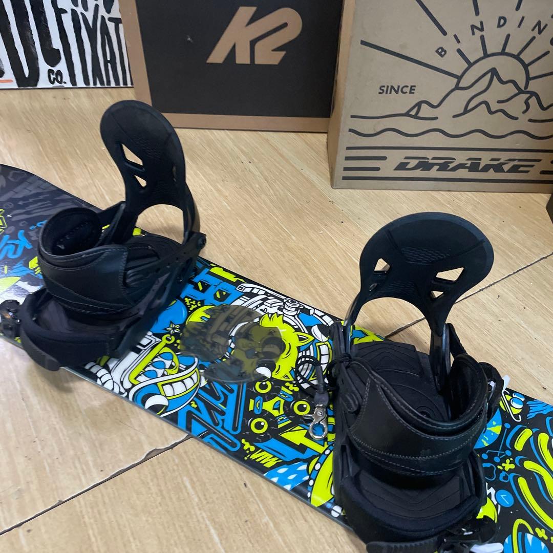 K2　キッズスノーボードセット　MINITURBO120cm　バイン付4点セット