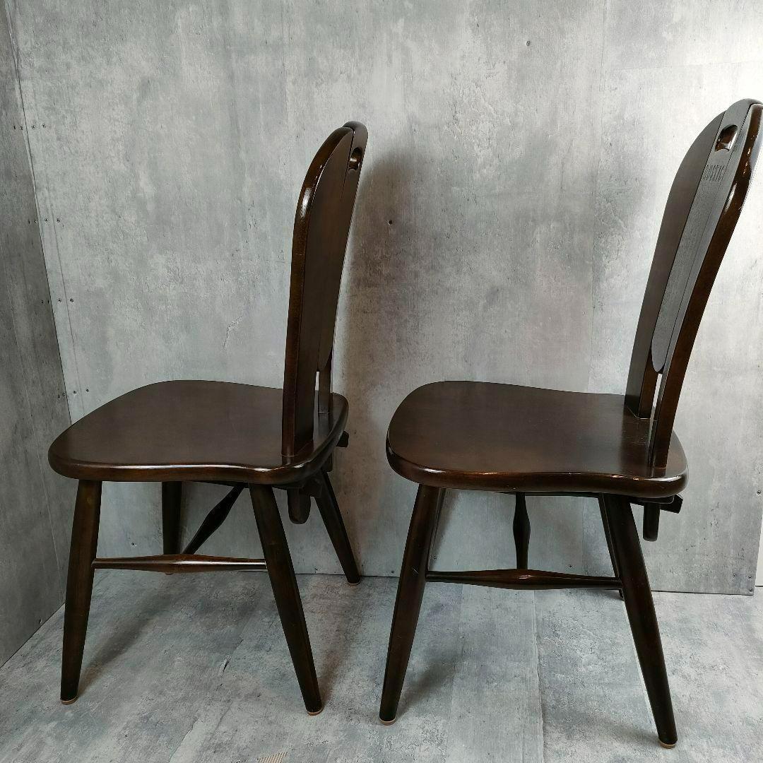 【ラスト！】カリモク ルスティック ダイニングチェア 2脚セット ヴィンテージ