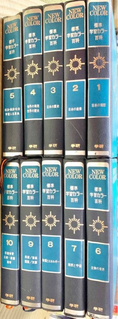 学研 NEW COLOR 標準学習カラー百科全10巻セット 昭和レトロ 百科事典